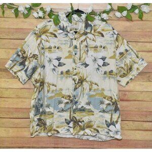 Natural Issue Men's Size XXL Soft Washed Hawaiian Button Up Camp Shirt Beach
